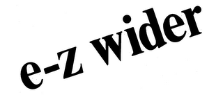 E-Z WIDER logo