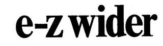 E-Z WIDER logo