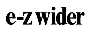 E-Z WIDER logo