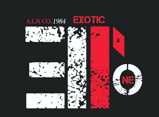 E1 EXOTIC ONE A.L.N CO. 1984 logo