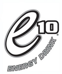 E10 ENERGY DRINK logo