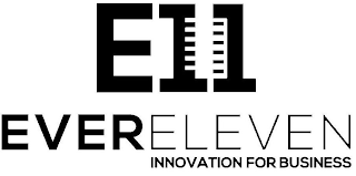 E11 EVERELEVEN INNOVATION FOR BUSINESSS logo