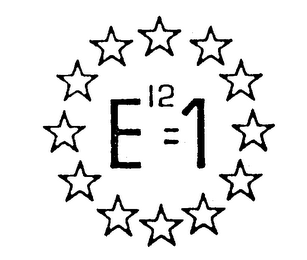 E12=1 logo