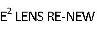 E2 LENS RE-NEW logo