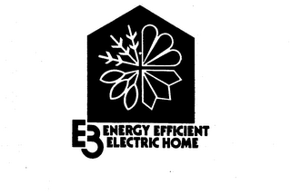 E3 ENERGY EFFICIENT ELECTRIC HOME logo