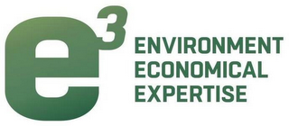 E3 ENVIRONMENT ECONOMICAL EXPERTISE logo