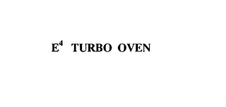 E4 TURBO OVEN logo