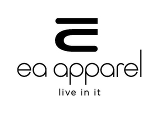 EA APPAREL LIVE IN IT logo