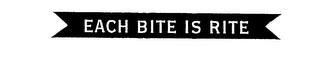 EACH BITE IS RITE logo