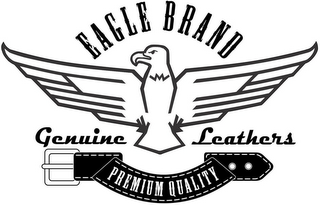 EAGLE BRAND GENUINE LEATHERS PREMIUM QUALITY logo