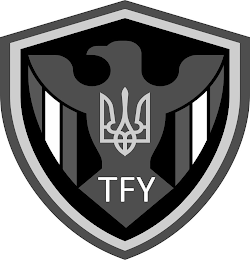 EAGLE, SHIELD, TFY, TASK FORCE YANKEE, UKRAINE, UKRAINIAN, TRIDENT, FLAG logo