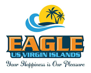 EAGLE US VIRGIN ISLANDS YOUR HAPPINESS IS OUR PLEASURE logo