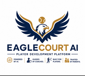 EAGLECOURT AI PLAYER DEVELOPMENT PLATFORM POWERED BY AI. GUIDED BY COACHES. BUILT FOR PLAYERS. TRUSTED BY PARENTS. logo