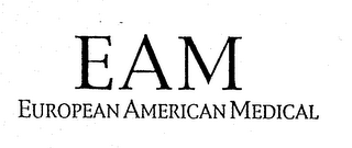 EAM EUROPEAN AMERICAN MEDICAL logo