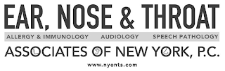 EAR, NOSE & THROAT ALLERGY & IMMUNOLOGY AUDIOLOGY SPEECH PATHOLOGY ASSOCIATES OF NEW YORK, P.C. WWW.NYENTS.COM logo