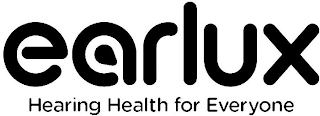 EARLUX HEARING HEALTH FOR EVERYONE logo