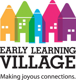 EARLY LEARNING VILLAGE MAKING JOYOUS CONNECTIONS. logo