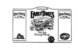 EARLY TIMES OLD STYLE KENTUCKY WHISKY ESTABLISHED 1860 logo
