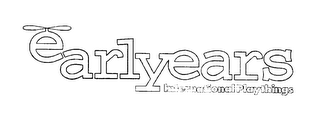 EARLYEARS INTERNATIONAL PLAYTHINGS logo