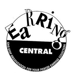 EARRING CENTRAL ONE-STOP ORGANIZATION FOR YOUR PIERCED EARRING COLLECTION logo