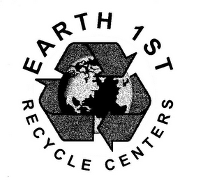 EARTH 1ST RECYCLE CENTERS logo