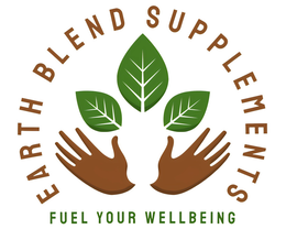 EARTH BLEND SUPPLEMENTS FUEL YOUR WELLBEING logo