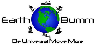 EARTH BUMM BE UNIVERSAL MOVE MORE logo