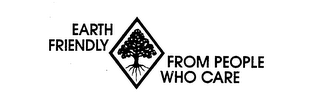 EARTH FRIENDLY FROM PEOPLE WHO CARE logo
