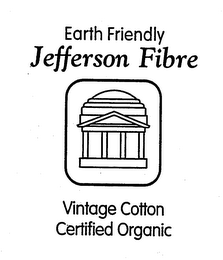 EARTH FRIENDLY JEFFERSON FIBRE VINTAGE COTTON CERTIFIED ORGANIC logo