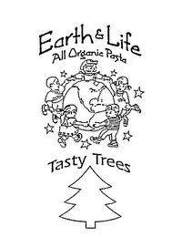 EARTH & LIFE ALL ORGANIC PASTA TASTY TREES logo