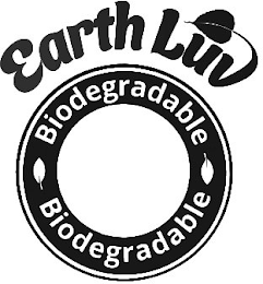 EARTH LUV BIODEGRADABLE BIODEGRADABLE logo