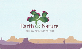 EARTH & NATURE PRICKLY PEAR CACTUS JUICE logo