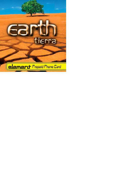 EARTH TIERRA ELEMENT PREPAID PHONE CARD logo