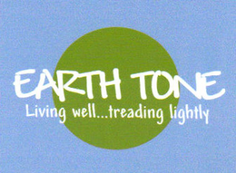 EARTH TONE LIVING WELL...TREADING LIGHTLY logo