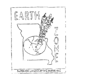 EARTH ZONE SUPERIOR LANDSCAPING MATERIALS logo