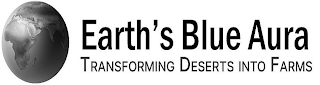 EARTH'S BLUE AURA TRANSFORMING DESERTS INTO FARMS logo
