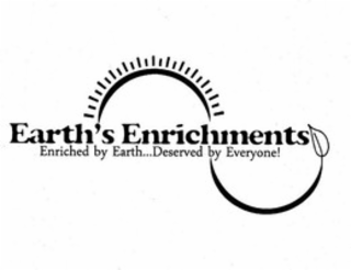 EARTH'S ENRICHMENTS ENRICHED BY EARTH...DESERVED BY EVERYONE! logo
