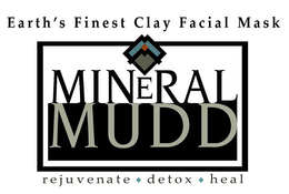 EARTH'S FINEST CLAY FACIAL MASK MINERAL MUDD REJUVENATE DETOX HEAL logo