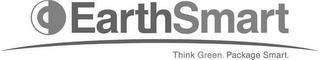EARTHSMART THINK GREEN. PACKAGE SMART logo