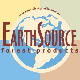 EARTHSOURCE FOREST PRODUCTS ENVIRONMENTALLY RESPONSIBLE PRODUCTS A DIVISION OF PLYWOOD AND LUMBER SALES, INC. logo