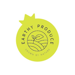 EARTHY PRODUCE GROWN BY NATURE logo