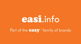 EASI.INFO PART OF THE EASY FAMILY OF BRANDS logo