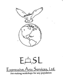 EASL EXPRESSIVE ARTS SERVICES, LTD. ART-MAKING WORKSHOPS FOR ANY POPULATION logo