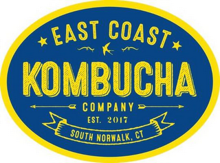 EAST COAST KOMBUCHA COMPANY EST. 2017 SOUTH NORWALK, CT logo