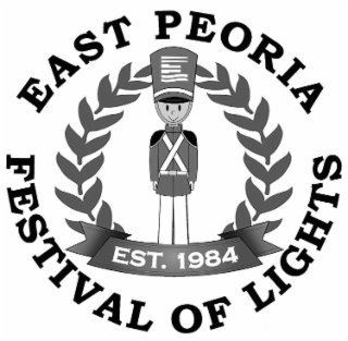 EAST PEORIA FESTIVAL OF LIGHTS EST. 1984 E logo