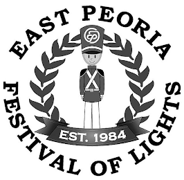 EAST PEORIA FESTIVAL OF LIGHTS EST. 1984 EP logo
