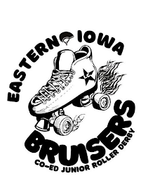 EASTERN IOWA BRUISERS I.C CO-ED JUNIOR ROLLER DERBY logo