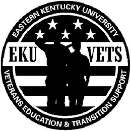 EASTERN KENTUCKY UNIVERSITY EKU VETS VETERANS EDUCATION & TRANSITION SUPPORT logo