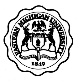 EASTERN MICHIGAN UNIVERSITY EQUITY EXEMPLAR EXCELLENCE 1849 logo