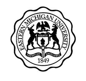 EASTERN MICHIGAN UNIVERSITY EQUITY EXEMPLAR EXCELLENCE 1849 logo